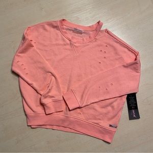 Betsey Johnson Performance Distressed Pullover - XS - NWT